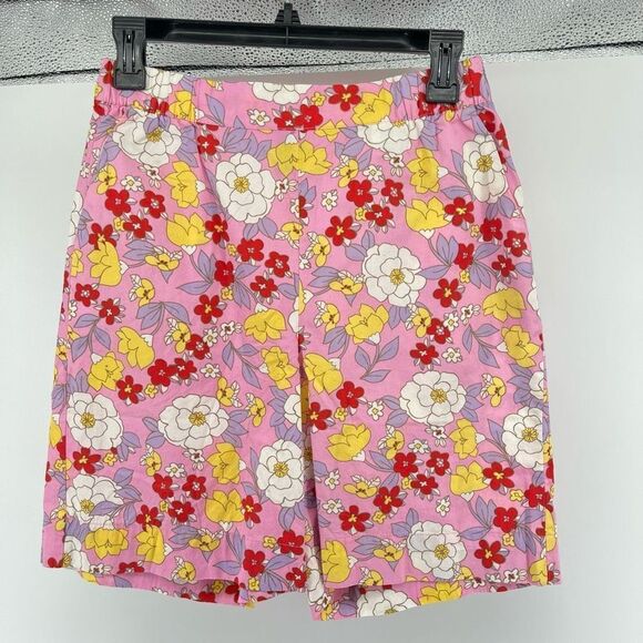 Vero Moda Women's Taya Floral Pull-On Cotton High Waisted Shorts XS - Picture 3 of 13